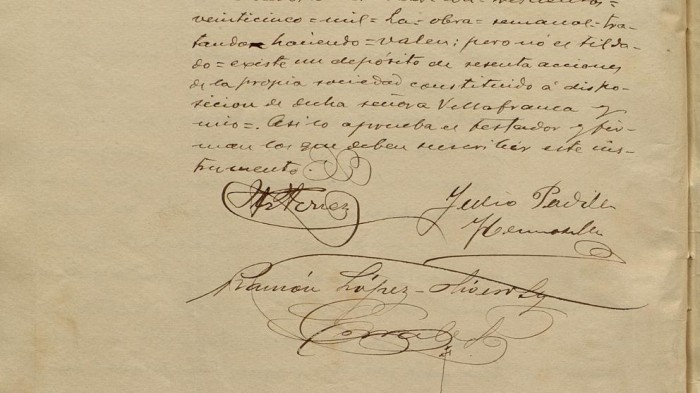 Testamento de Francesc Ferrer i Guàrdia (Colegio de notarios)